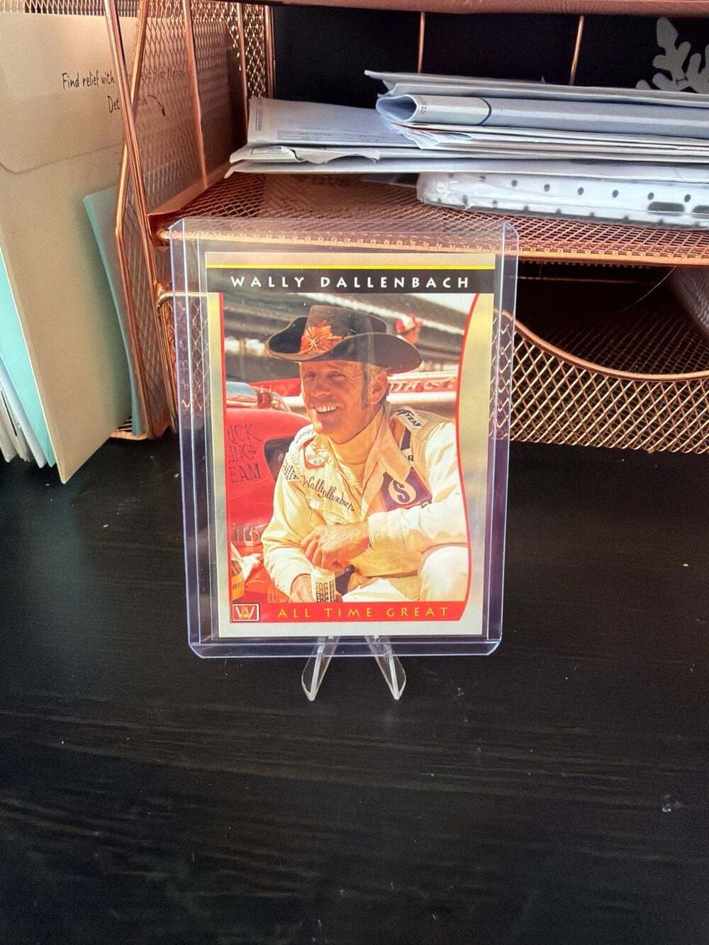 1992 Wheels Racing Wally Dallenbach All Time Great #123 Trading Card